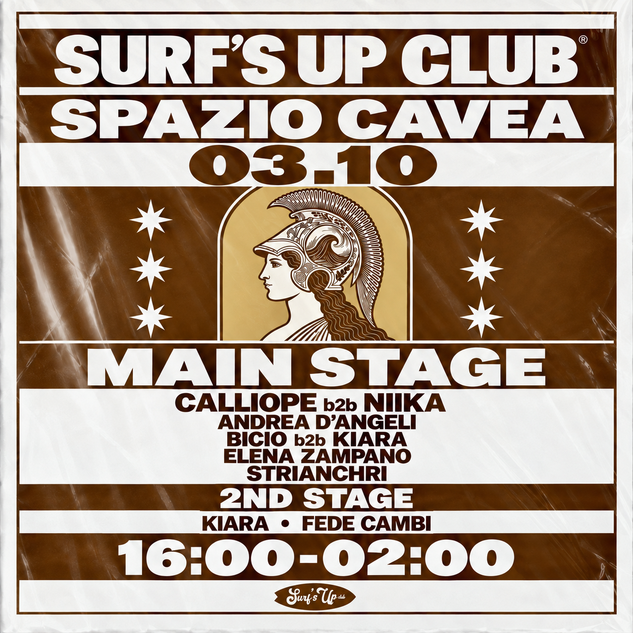 Surf’s Up Club at Spazio Cavea — October 3, 2026